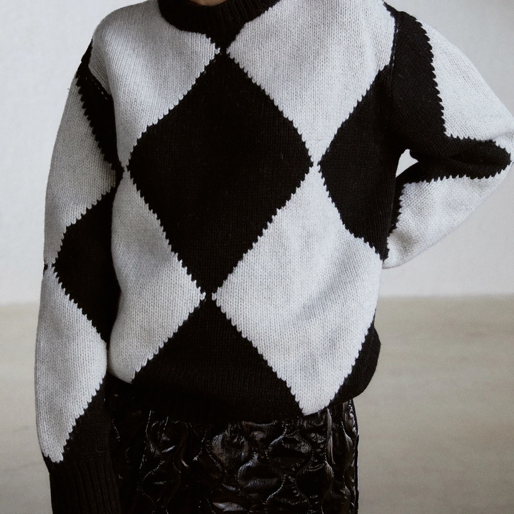 Source Unknown Argyle Sweater View 3